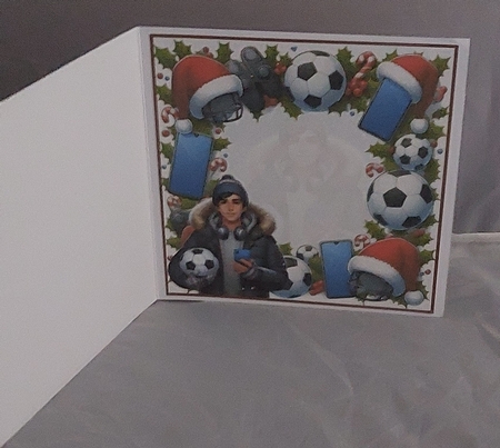 Christmas Football 8x8 by Marion Harding