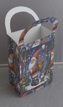 small gift bag santa segway red by Marion Harding