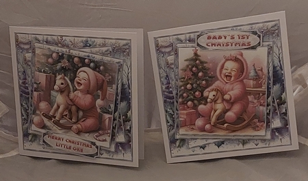 Babys 1st Christmas Girl 1 by Marion Harding