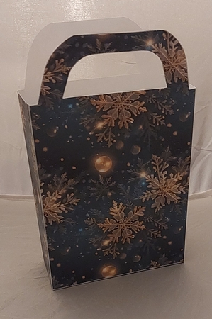 Blue snow gift bag 7 by Marion Harding