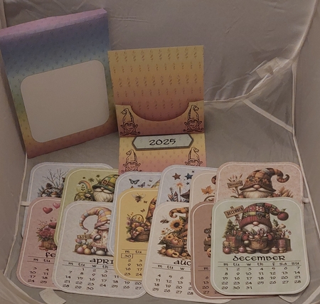 A YEAR OF GNOMES 2025 EASEL CALENDAR by Marion Harding