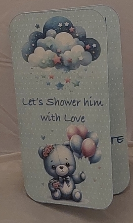 BABY SHOWER INVITATION FOR HIM by Marion Harding