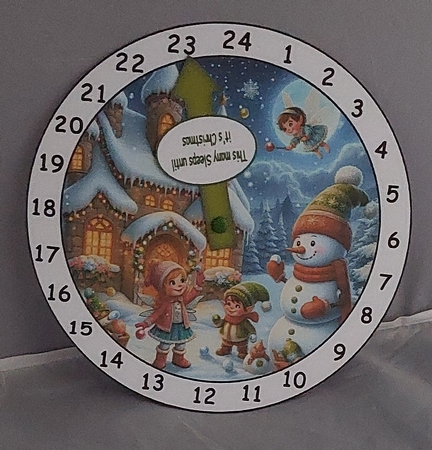 advent clock countdown princess 7 by Marion Harding