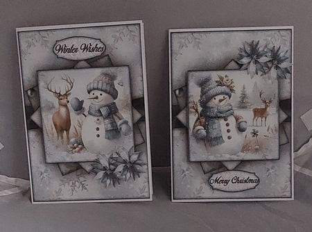 The Snowman & The Deer  by Marion Harding