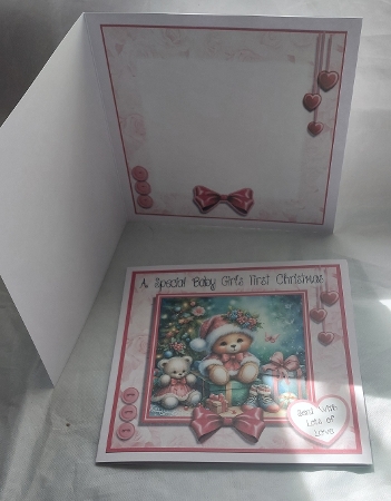 Teddy Baby Girls  First Christmas by Marion Harding