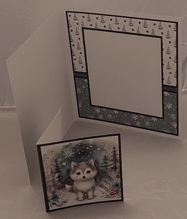 Christmas wolf by Marion Harding