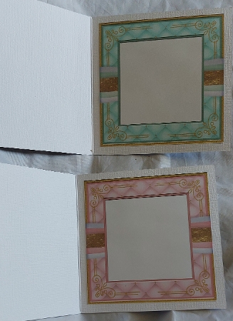Soft Quilted Elegance Card Base & Insert by Marion Harding