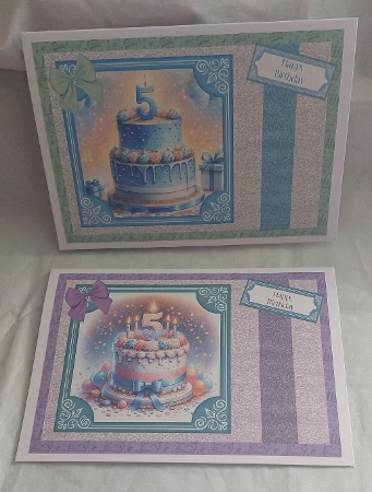 Birthday Cake Cut Out Corner Frame by Marion Harding