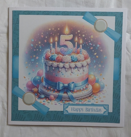 Birthday Cake Ribbon Wrap by Marion Harding