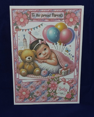A beautiful baby girl A5 by Marion Harding