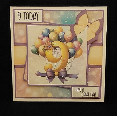 Number 9th Birthday Balloons  by Marion Harding