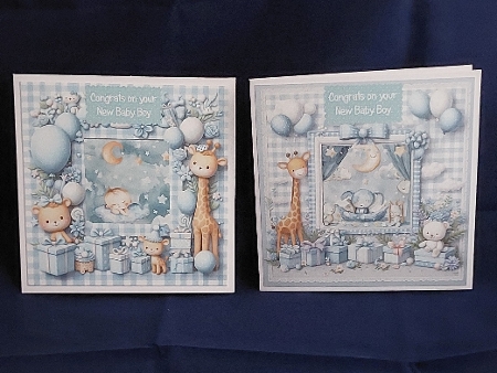 Teddy baby frames blue by Marion Harding