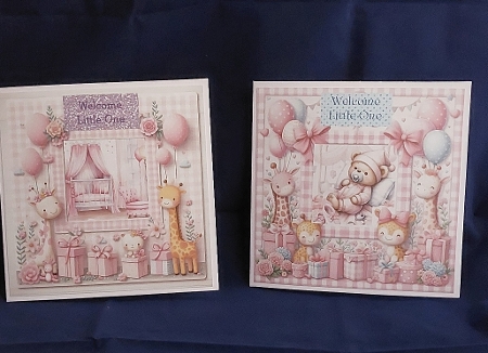 Teddy baby frames pink by Marion Harding