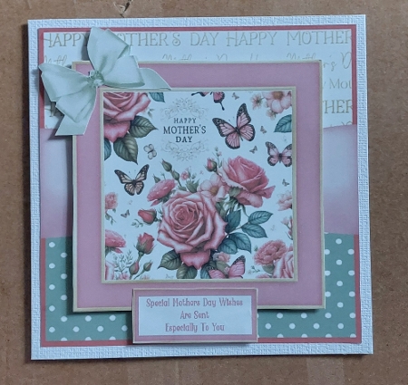 Happy Mothers Day Roses - 7x7 by Marion Harding