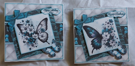 Butterfly Flowers Mini Kit 4 by Marion Harding