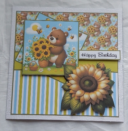 sunflower bear by Marion Harding