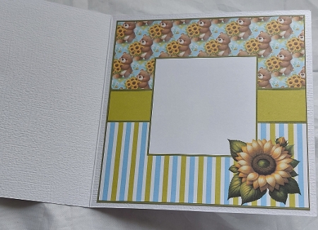 sunflower bear insert by Marion Harding