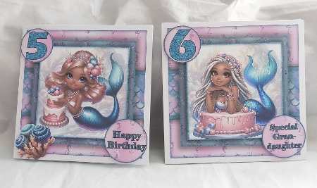Mermazing Birthday Ages 1-10 Mini Kit 2 7X7 by Marion Harding
