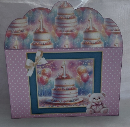 Happy 1st Birthday Little Girl - Money Wallet by Marion Harding