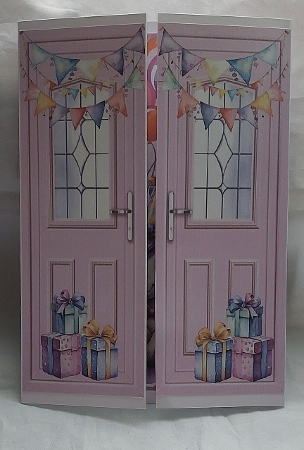 Lovely Gatefold With Balloons Cute Unicorn (THREE) by Marion Harding