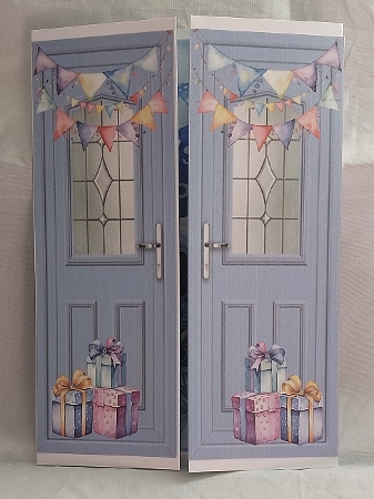 Lovely Gatefold With Blue Balloons For Baby Boy (FIVE) by Marion Harding