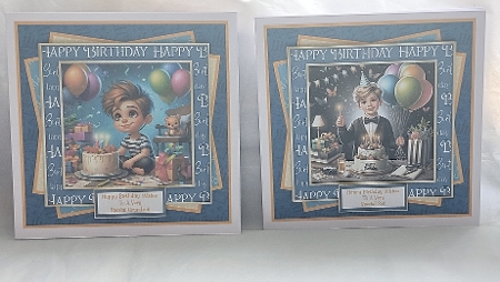 Happy Birthday Wishes For A Special Boy - 7x7 Mini Kit by Marion Harding