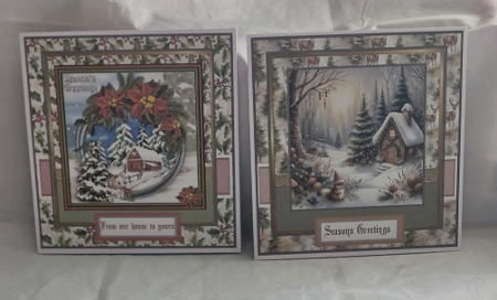 8x8 Christmas Patterns Card Fronts & Matching Papers 1 by Marion Harding