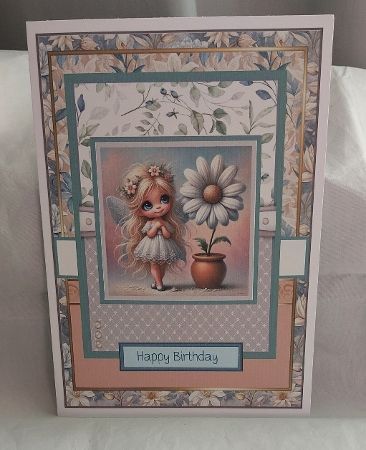 A5 Antique Linocut Floral Card Fronts & Matching Papers 2 by Marion Harding