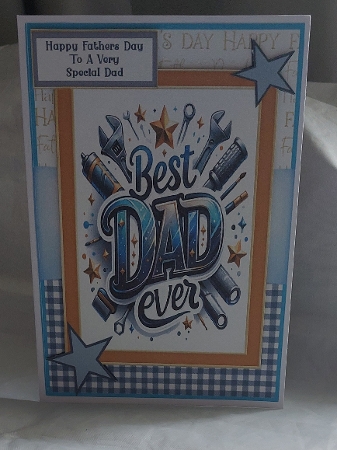 Happy Fathers Day, To The Best Dad Ever - 5x7 by Marion Harding