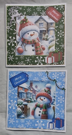 6x6 Christmas Snowman 2 - Illustration for Cardmakers & Designers  by Marion Harding