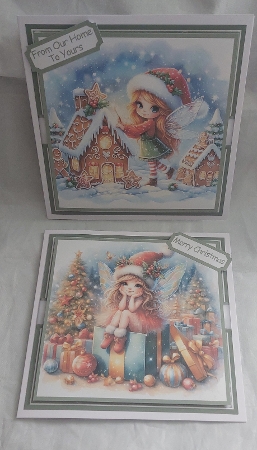 Christmas Fairies 1 Mini Kit 7x7 by Marion Harding