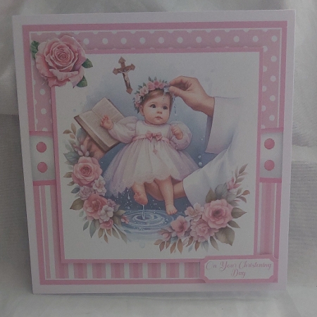 Baby Girl Baptism Mini Kit 7x7 by Marion Harding
