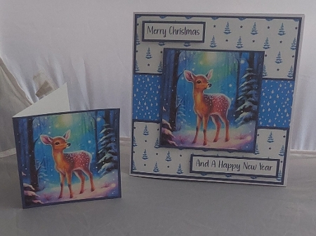 Winter Deer 1  by Marion Harding