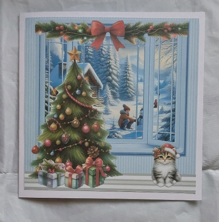 Christmas window design your own card set 1 New for 2025 by Marion Harding