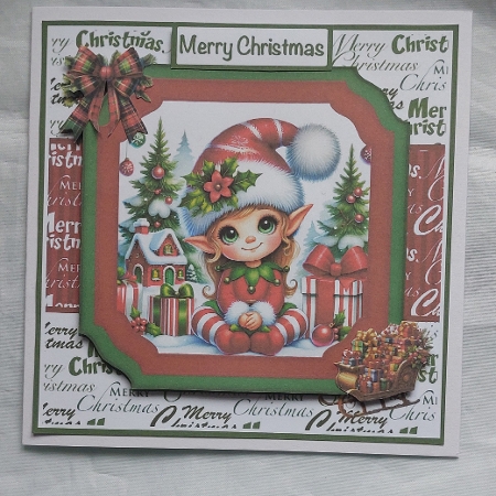 Christmas Elf #2 Mini Kit 7x7 by Marion Harding