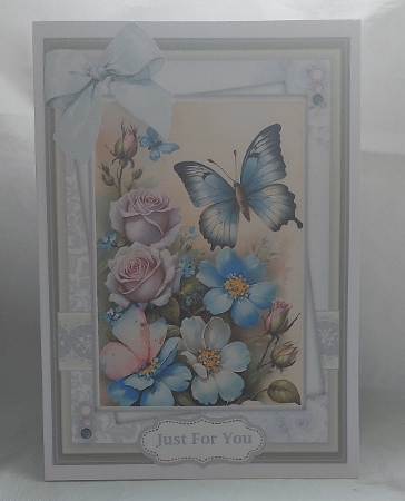 Lovely Lace Butterflies And Flowers by Marion Harding