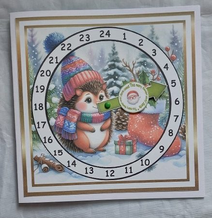 advent calendar clock 28 hedgehog by Marion Harding