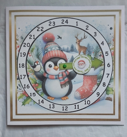 advent calendar clock 29 penguin by Marion Harding