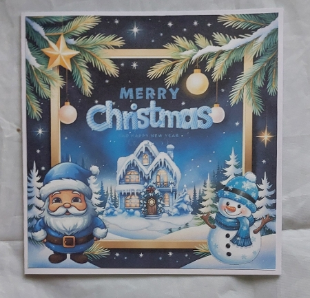 Bleu Christmas Stickers 1 by Marion Harding