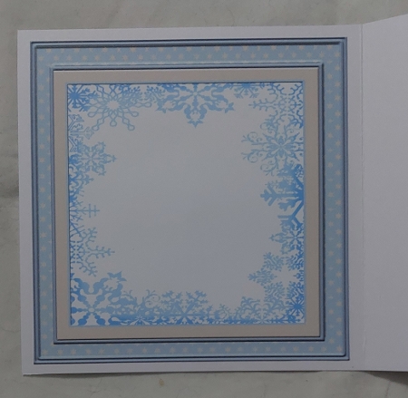 stained glass advent calendar cards santa 4 by Marion Harding