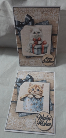 Christmas Kitty Mini Kit 2 by Marion Harding