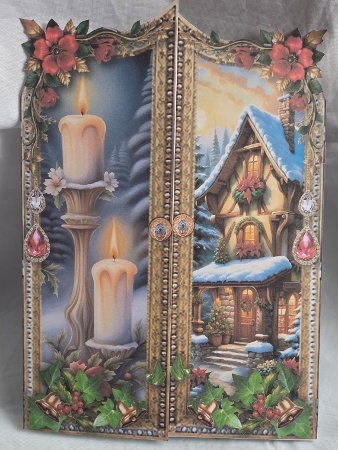 Christmas Golden Gate Fold 1 by Marion Harding