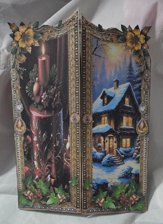 Christmas Golden Gate Fold 2 by Marion Harding