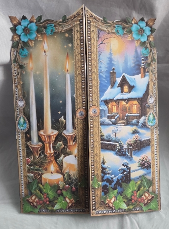 Christmas Golden Gate Fold 5 by Marion Harding