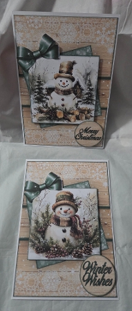 Festive Snowman Mini Kit by Marion Harding