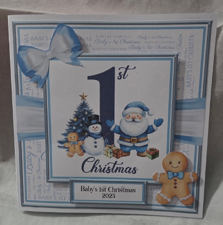 Blue Babys 1st Christmas 1 by Marion Harding