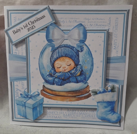 Blue Babys 1st Christmas 2 by Marion Harding