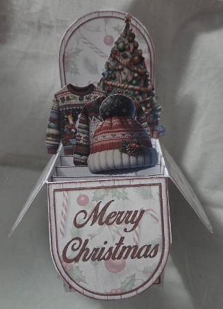 Christmas Jumper Pop-Up Box Mini Kit by Marion Harding