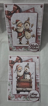 Santa & Snowman Mini Kit  by Marion Harding