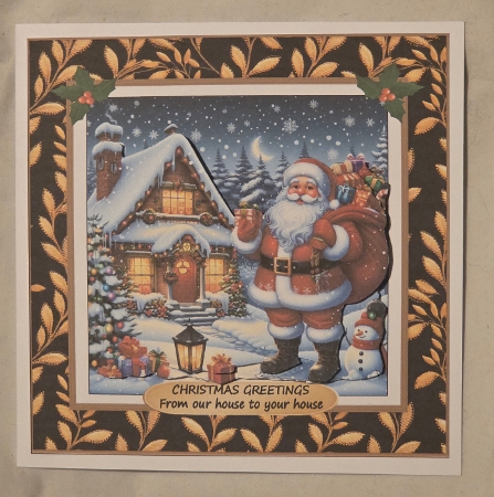 SANTA DELIVERING GIFTS 1 by Marion Harding
